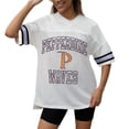 thumbnail image 2 of Women's Gameday Couture White Pepperdine Waves Iconic Oversized Fashion Jersey, 2 of 5