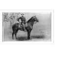 thumbnail image 2 of Historic Framed Print, The Cavalier. The young soldier and his horse on duty [a]t camp Cheyenne.photo and copyright by Grabill., 17-7/8" x 21-7/8", 2 of 9
