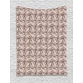 thumbnail image 1 of Brown Paisley Tapestry, Intertwined Abstract Leaves Curvy Ornaments Nature Theme Print, Wall Hanging for Bedroom Living Room Dorm Decor, 60W X 80L Inches, Dark Mauve and Champagne, by Ambesonne, 1 of 2