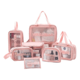 thumbnail image 1 of Juego de 7 ,Cosmetiquera De Viaje  Para Mujer M odelo Rosa, 1 of 4