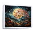thumbnail image 2 of Designart "Heart Trees Horizon Blue Landscape I" Landscapes Framed Wall Art - Country Pink Tree Bedroom Framed Canvas Wall Art, 2 of 6