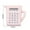 Pink, variant on 3PCS Mini Calculator 8 Digits Calculator with LCD Display,Pocket Size Calculator,Cute Kettle Shape Small Calculator,Lightweight & Practical Cute Student Calculator,For Office,Home,School
