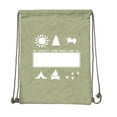 thumbnail image 2 of Camping Cotton Drawstring Backpack for Birthday parties and Summer Camp, 2 of 2