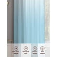thumbnail image 7 of Blue White Ombre Semi Sheer Curtains 72 Inch Length 2 Panels Set, Gradient Color Modern Abstract Art Sheer Kitchen Curtain Privacy Voile Window Curtain for Living Room Bedroom Rod Pocket Drapes, 7 of 7