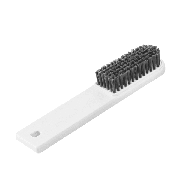 Billuyoard Cepillo para lavar ropa, mango de plástico, cepillo para zapatos, herramienta de limpieza para el hogar colgante Suministros de limpieza para el hogar blanco