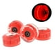thumbnail image 3 of Paquete de 4 ruedas luminosas para patines de cuatro ruedas con rodamientos, patineta de doble fila rojo, 3 of 9