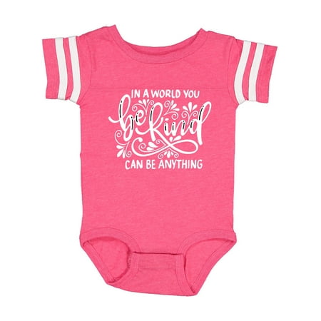 

Inktastic Inspirational Quote In a World You Can be Anything be Kind Gift Baby Boy or Baby Girl Bodysuit