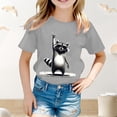 thumbnail image 2 of YUEHUA Girls T Shirts Kids Short Sleeve Shirts for Boys Crewneck Cotton Tshirts Basic Casual Tops Tees Summer Clothes, 2 of 5