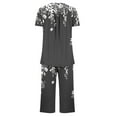 thumbnail image 4 of Neewe Womens Pajama Sets Summer Ladies Pjs 2 Piece Loungewear Capri with Pockets Sleepwear, 4 of 5