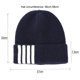 thumbnail image 2 of Gorro de punto para hombres, mujeres y niños, gorros de invierno, gorros clásicos cálidos para uso diario, gorro de lana a rayas simple, 2 of 6
