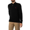thumbnail image 2 of Polo Ralph Lauren Classics Men's Black Slim Fit Polo Shirt, Size Small, 2 of 5