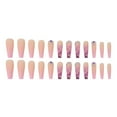 thumbnail image 1 of Uñas postizas bonitas, uñas largas, purpurina, pegamento con purpurina, uñas postizas, con pedrería, uñas brillantes para mujer, 1 ml, 1 of 2