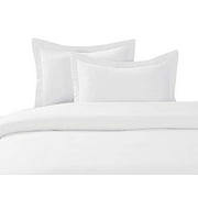Linentown 600-Thread-Count Egyptian Cotton Duvet Cover Set - Full/Queen, White Solid
