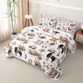 thumbnail image 3 of Erosebridal Rustic Horse Cow Quilt Full, Rustic Southwestern Full Bedspread Sets, 3 Pieces, 3 of 7