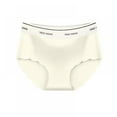 thumbnail image 3 of Women's Seamless Briefs Pack of 3 Ice Silk Panties Mid-Rise No Show Underwear, 3 of 9