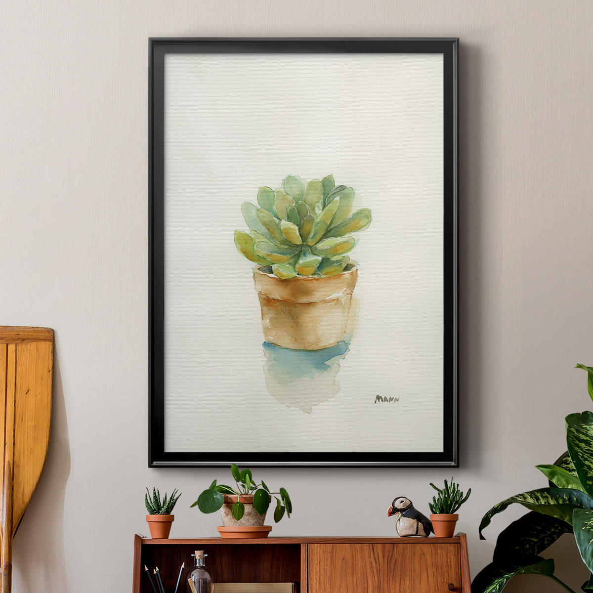 Succulent II Premium Framed Print - Ready to Hang