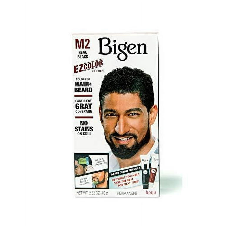 Bigen Ez Color For Men, M2 Real Black Easy Comb In Applicator, 1