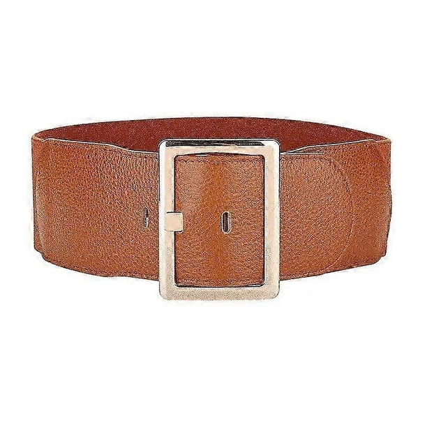 Women's Decorative Waist Belt Wide Girdle Wide Cinch Waist Belt Ladies Fashion Belt For Dresses With Metal BuckleBelts