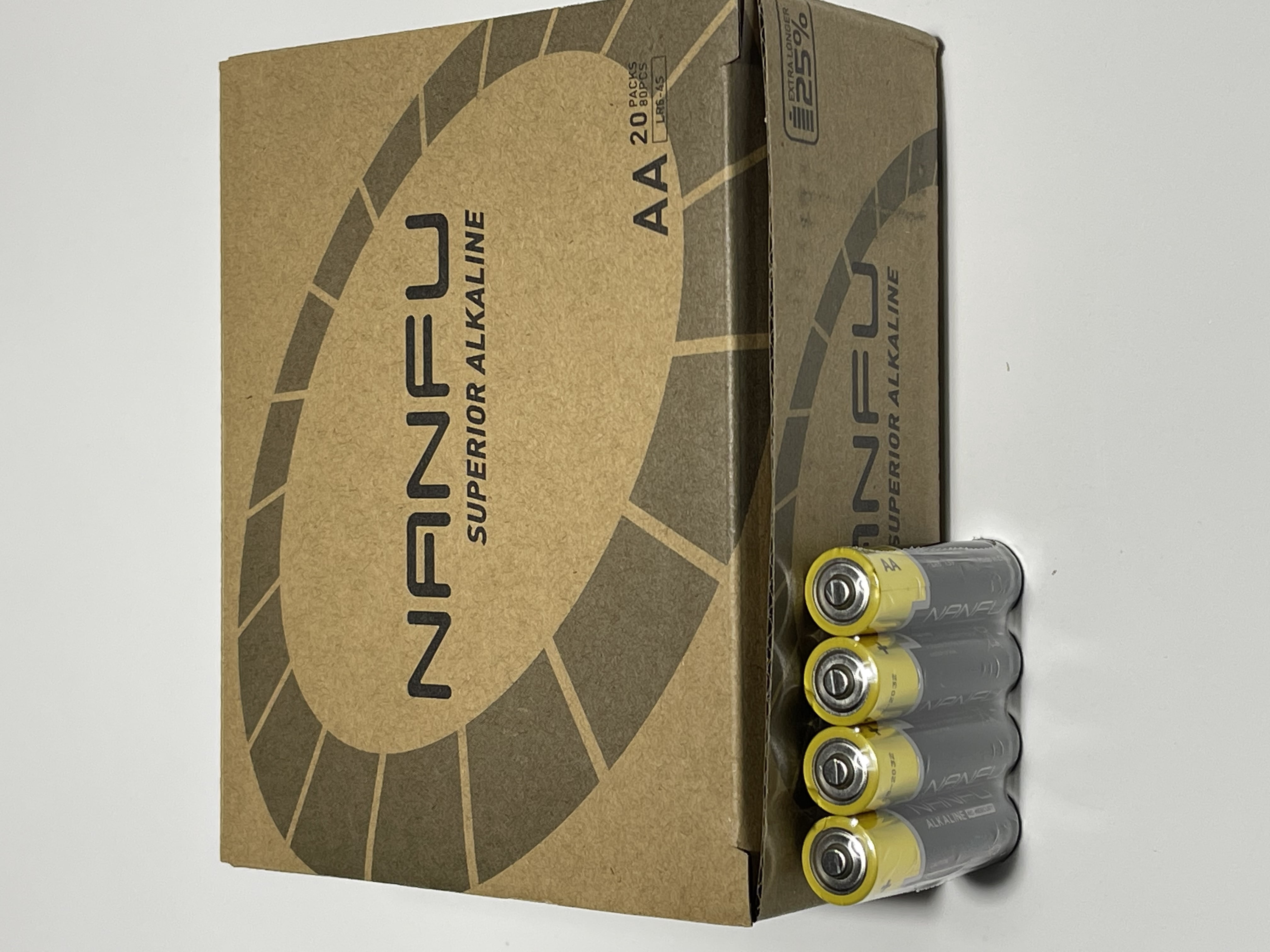 Nanfu 1.5V Alkaline  AA Batteries 80 Pack, 20  x 4 Pack=80 Pack ***