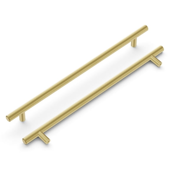 Hickory Hardware HH075599-RLB 10.06 in. Bar Pull Center to Center Pull - Royal Brass