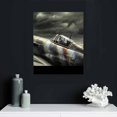 thumbnail image 4 of Nawypu P-51 Mustang World War II Fighter Bomber Canvas Prints Wall Art Military Aircraft Airplane Pictures Frame Wall Decor Home Office Bedroom Decorations 16x20in, 4 of 4