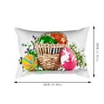 Big Sale!Dqaoklbdg Throw Pillow Covers,Easter Bunny Pattern Cushion