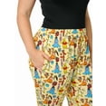 thumbnail image 5 of Women's Plus Size Disney Winnie The Pooh Eeyore Pajama Pants Loungewear Yellow, 5 of 6