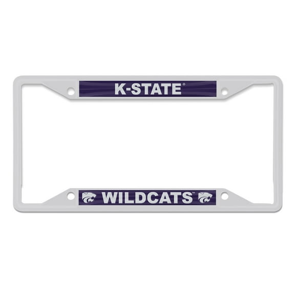 WinCraft Kansas State Wildcats Chrome Color License Plate Frame