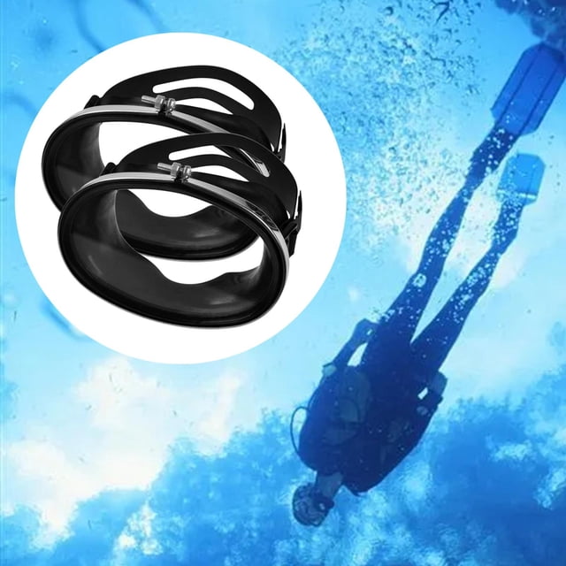 2pcs Snorkel Mascarilla de buceo a prueba de agua Sin nebulizar lentes Snorkeling Gafas Cola Máscaras de buceo