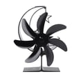 thumbnail image 2 of Heat Powered Stove Fan Heat Powered Fan Heat Powered Stove Fan Heat Powered Fan Moon Fanner Moon Model Thermal Power 7 Blade Aluminium Alloy for Garden Fireplace, 2 of 7