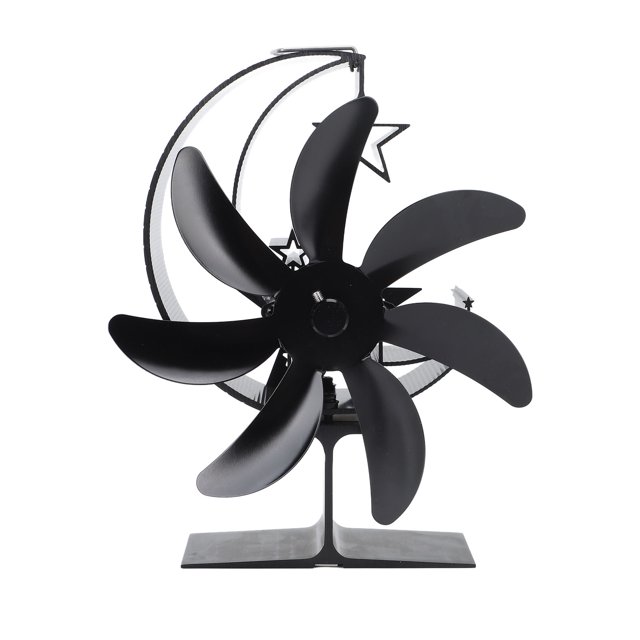 <p>Heat Powered Stove Fan, 7 Blade Moon Model Wood Stove Fan Heat Powered For Outdoor</p>
