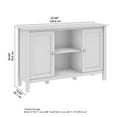 thumbnail image 3 of Pemberly Row Armoire d'Appoint avec Portes en Blanc Pur et Gris Shiplap, 3 of 9