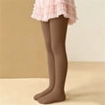 thumbnail image 3 of Zefriona Kids Knitted Cotton Striped Twisted Pantyhose for Dance & Layering – Stretchy Comfort Fit Base Pants, Ages 2–7 Years Brown Size 3T, 3 of 8