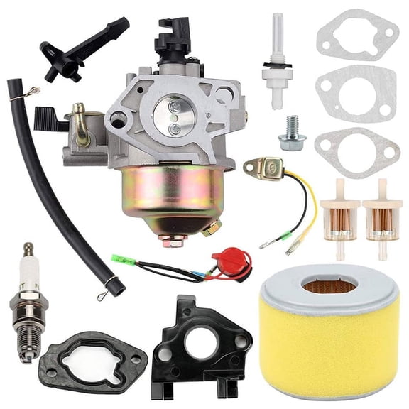 GX240 Carburetor for GX 240 8.0HP GX270 GX 270 9HP Engine Replaces16100-ZH9-W21 with Air Filter Tune Up Kits,Black & Silver