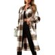 thumbnail image 1 of Txlixc Chaqueta a cuadros para mujeres, chaqueta de bolsillo para adultos Txlixc moda, 1 of 8
