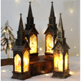 thumbnail image 4 of Christmas Decoration LED Electronics Wind Lantern Small Church Ornament Catholic Angel Jesus Holy Family Home Room Shelf Garnish, 4 of 5
