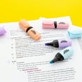 thumbnail image 6 of BAZIC Mini Pastel Highlighters w/ Pocket Clip, Chisel Tip, 4 Count Unscented, Assorted, 4-Pack, 6 of 7