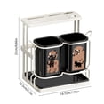 thumbnail image 3 of Kitchen Countertop Organizer for Chopsticks and Utensils, Multi Tier Storage Rack for Tableware, Durable Plastic Cutlery Holder for Dining Tools and Kitchen Items, 3 of 6