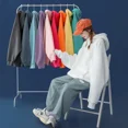 thumbnail image 4 of Suéter naranja leche de mujer de otoño e invierno primavera y otoño más terciopelo combinable 2023 nueva capa base para parejas, 4 of 5