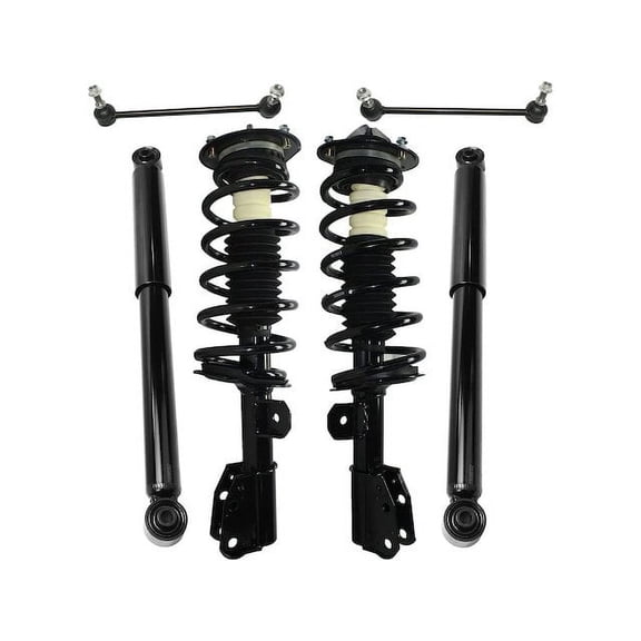 Front and Rear Shock Strut Coil Spring Sway Bar Link Kit - Compatible with 2002 - 2007 Saturn Vue 2003 2004 2005 2006