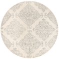 thumbnail image 4 of SAFAVIEH Glamour Georgene Damask Area Rug, Ivory/Silver, 6' x 6' Round, 4 of 10