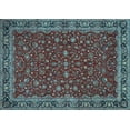 thumbnail image 1 of Ahgly Company Machine Washable Indoor Rectangle Persian Light Blue Traditional Area Rugs, 3' x 5', 1 of 4