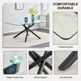 thumbnail image 5 of Sumdeal Modern Glass Dining Table,71''Glass Dining Table,Rectangular Glass Dining Table for 6-8 Person with 0.39''Thick Glass Dining Table, 5 of 7