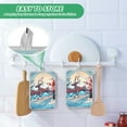 thumbnail image 6 of ALAZA Christmas Santa with Deers Pot Holders Set of 2 Heat Resistant Kitchen Oven Mitts, 6 of 7