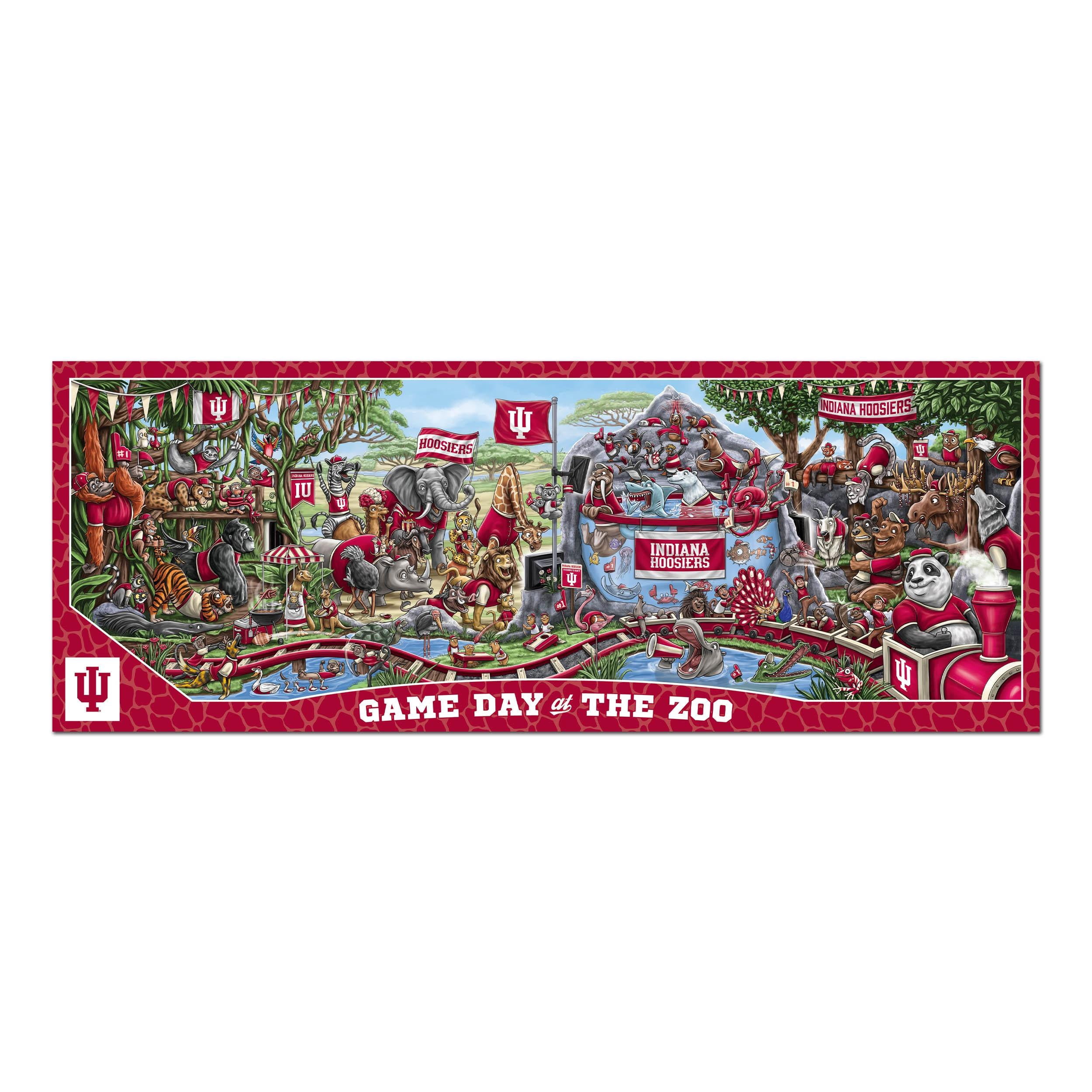 YouTheFan NCAA Indiana Hoosiers Game Day at the Zoo - 500 pc Puzzle