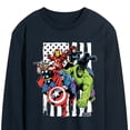 thumbnail image 3 of Marvel The Avengers - American Flag - Adult Long Sleeve Graphic T-Shirt, 3 of 5