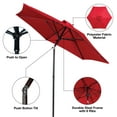 thumbnail image 5 of Mainstays 7.5' Red Push-up and Tilt Patio Umbrella, 5 of 6