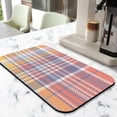 thumbnail image 2 of Plaid Print Coffee Mat with Non-Slip Backing Absorbent Dish Drying Mat Quick Dry & Heat-Resistant Kitchen Counter Mat Featuring Retro Checkerboard and Classic Red and Black Buffalo Plaid Ideal Under C, 2 of 5