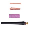 thumbnail image 4 of Welding Torch Accessories, Standard Size TIG Long Back  Easy To Install Ceramic Nozzle Connector Kit High Stability  for WP17 WP18 WP26, 4 of 8