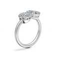 thumbnail image 4 of 1.10 Carat Excellent Radiant & Pear Cut Real Diamond New Design Two Stone Ring for Wedding and Engagement Solid 950 Platinum Size 11, 4 of 9